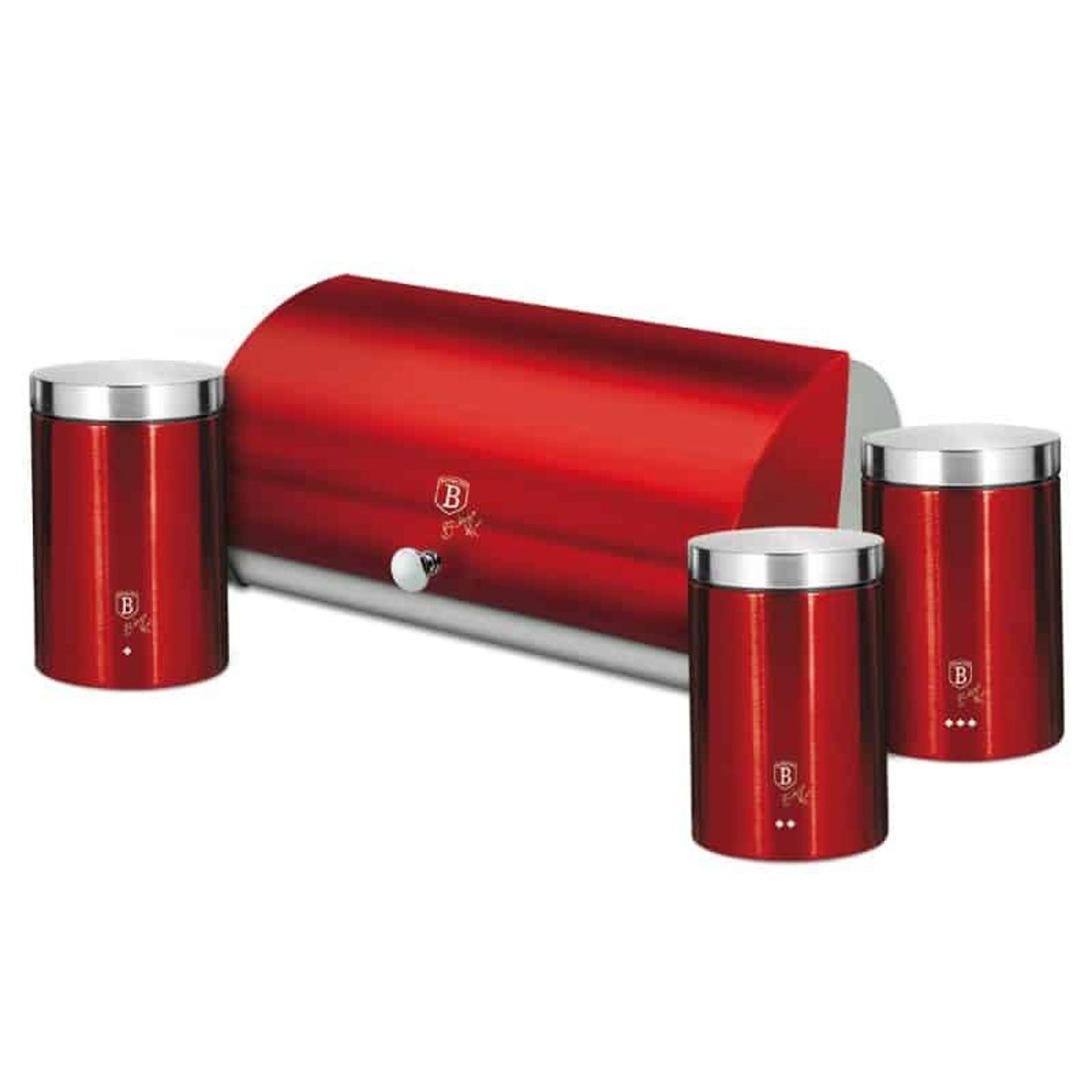 PANERA BERLINGER HAUS CON POTES 4PCS ROJO