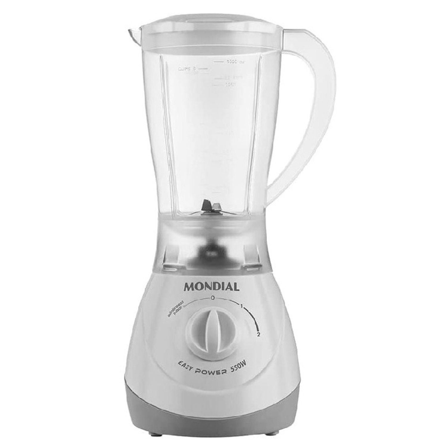 LICUADORA MONDIAL EASY POWER BLANCO 2 VEL. 110V 550W