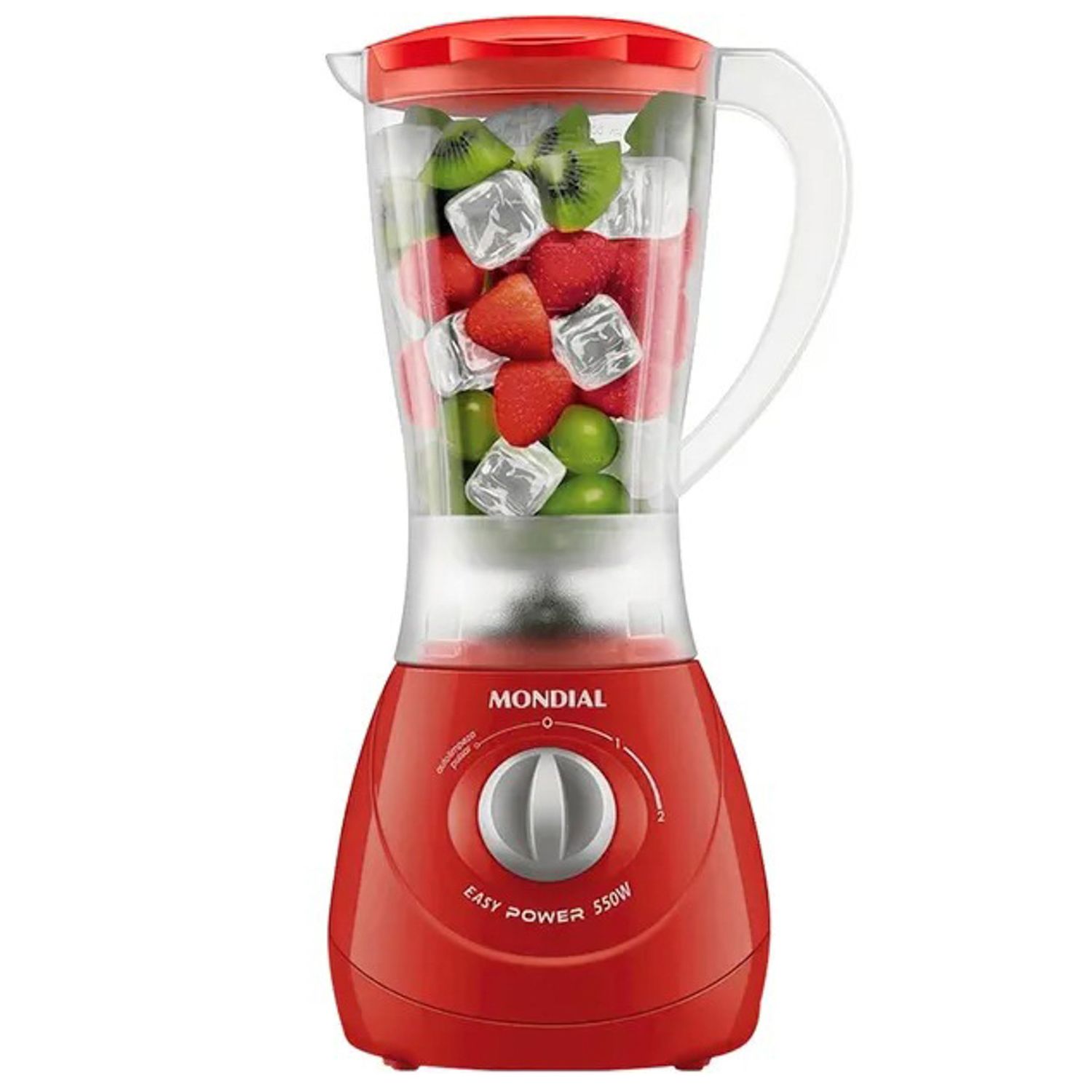 LICUADORA MONDIAL EASY POWER 2 VEL. ROJO 110V 550W