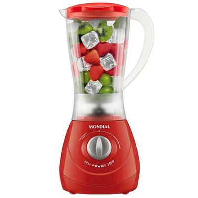 LICUADORA MONDIAL EASY POWER 2 VEL. ROJO 110V 550W