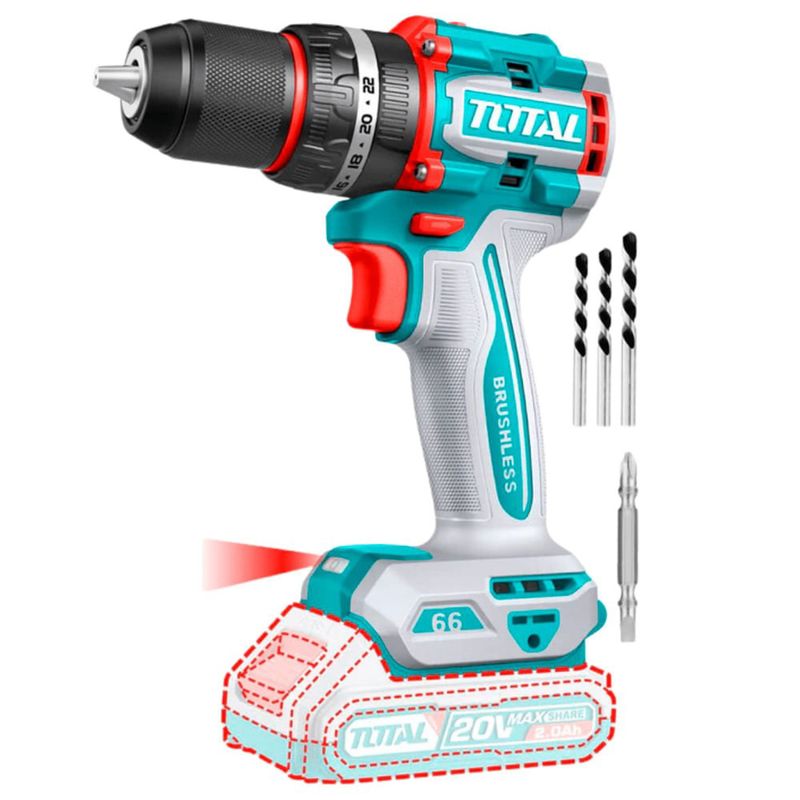 TALADRO DE IMPACTO TOTAL TIDLI206681 20V 