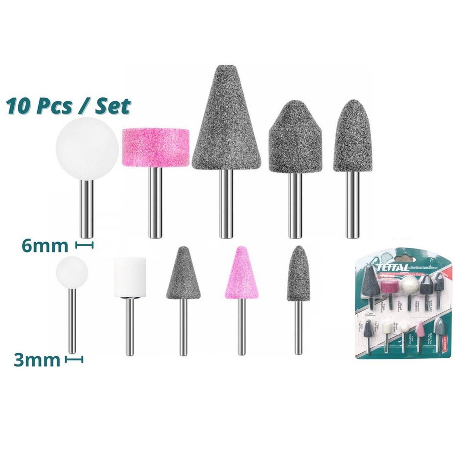 ACCESORIOS PARA AMOLADORA TOTAL TAKB1001 10PZS