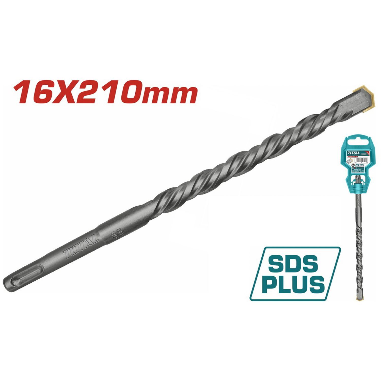 BROCA DE DIAMANTE TOTAL TAC311602 SDS-PLUS 16X210MM