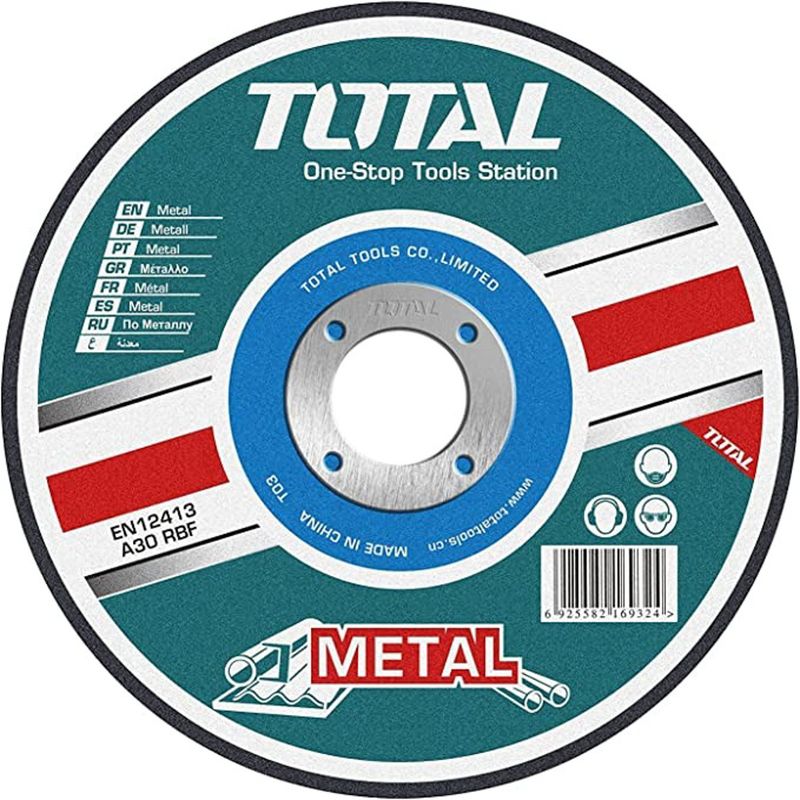 DISCO DE CORTE PARA METAL TOTAL TAC2232301 9&quot;X1-4&quot;X7-8&quot;