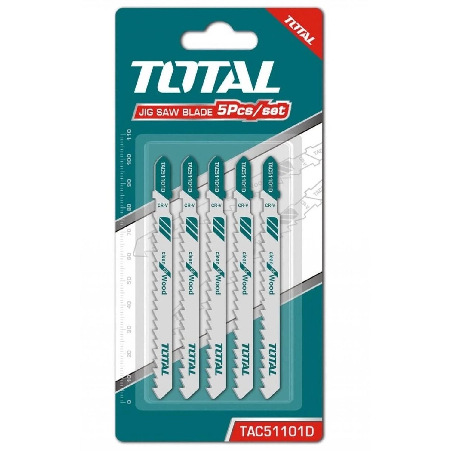 LAMINA TICO PARA MADERA TOTAL TAC51101D 5 PZS