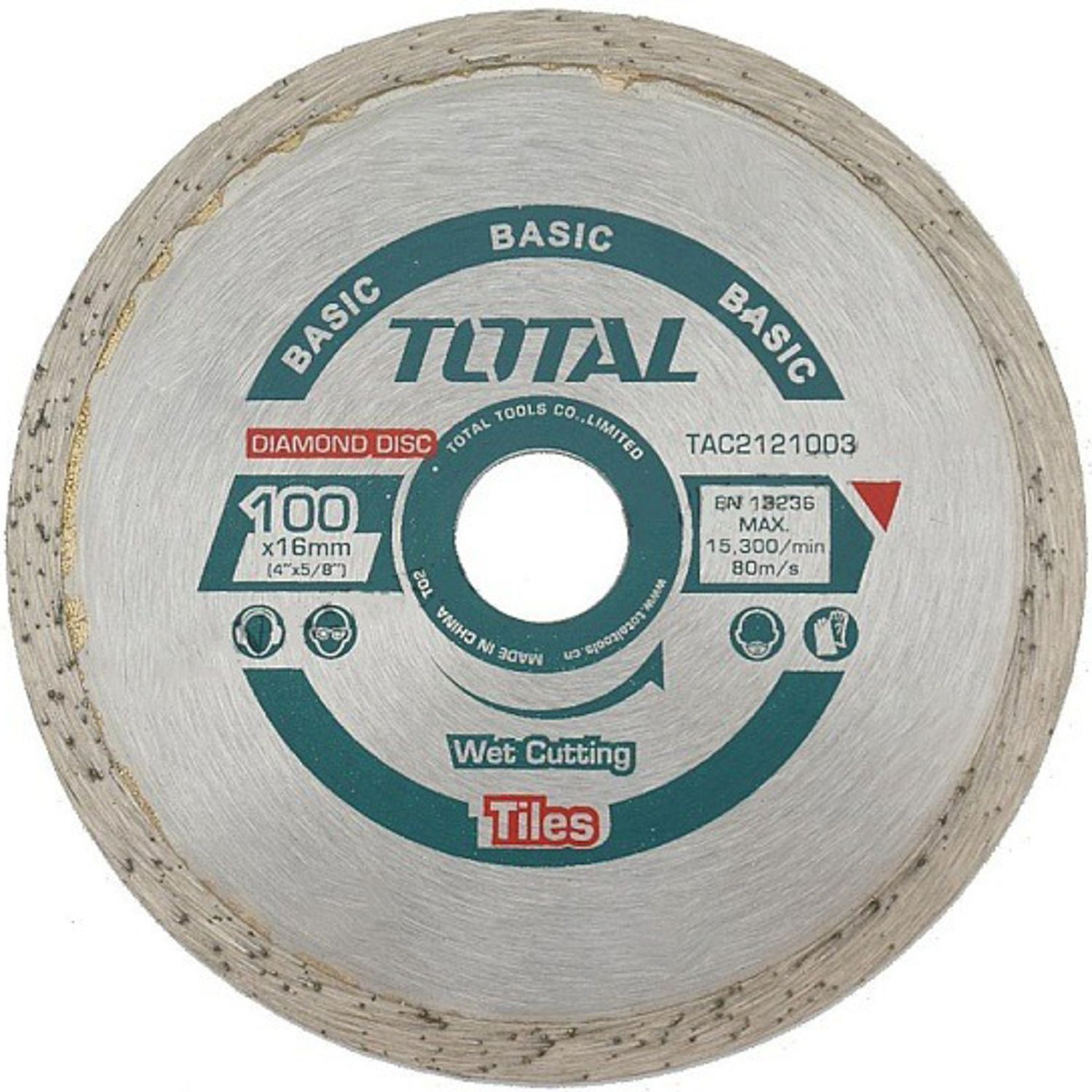 DISCO DIAMANTADO TOTAL TAC2121003 100X16MM 5MM