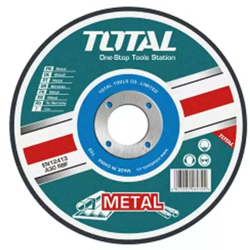 DISCO DE CORTE DE METAL ABRASIVO TOTAL TAC2231251 125X6X22MM