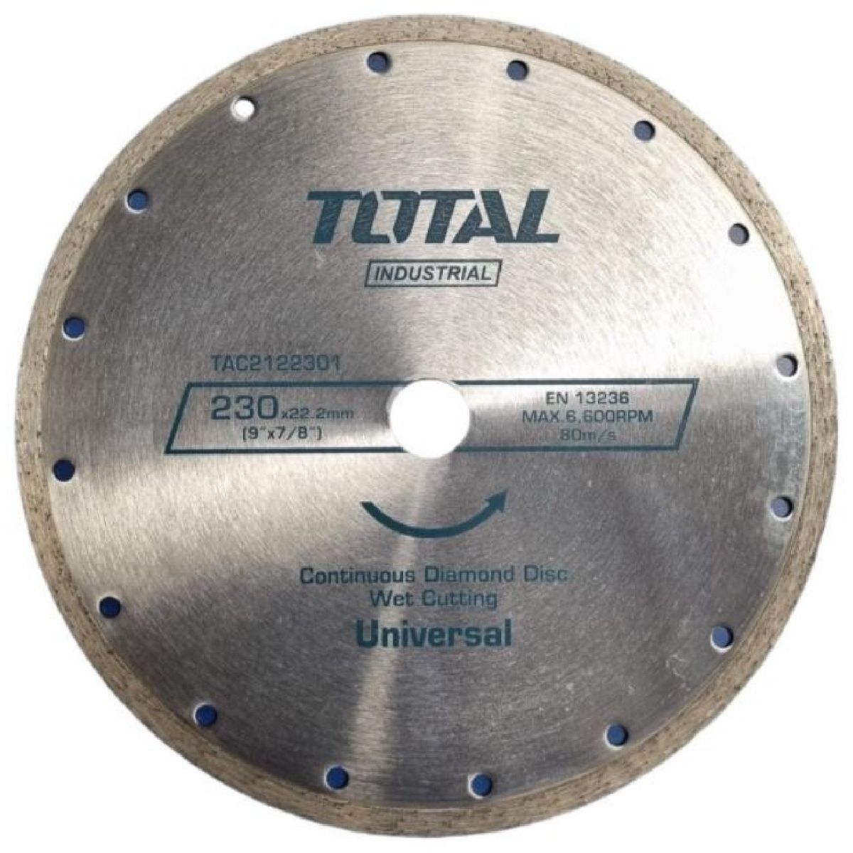 DISCO DIAMANTADO TOTAL TAC2122301 230 X 22 MM