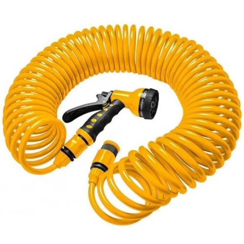 MANGUERA ESPIRAL PARA JARDIN TOTAL 57255 10MM X 15M