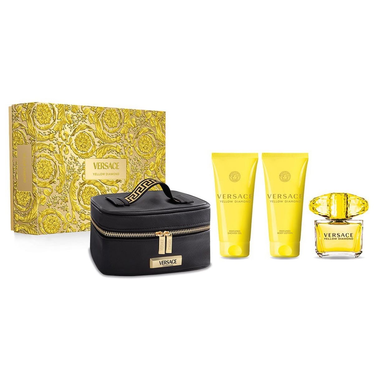 KIT DE PERFUME FEMENINO VERSACE YELLOW DIAMOND EDT 90ML 