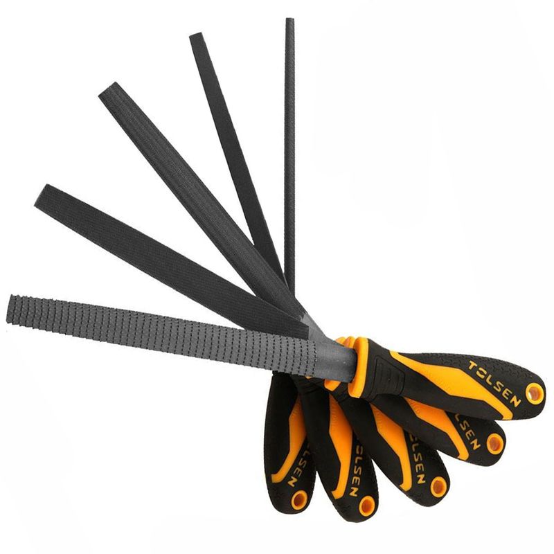 JUEGO DE LIMAS DE ACERO TOLSEN 32038 200MM 5PCS
