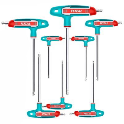 JUEGO DE LLAVES HEXAGONALES TOTAL THHW80826 8 PIEZAS