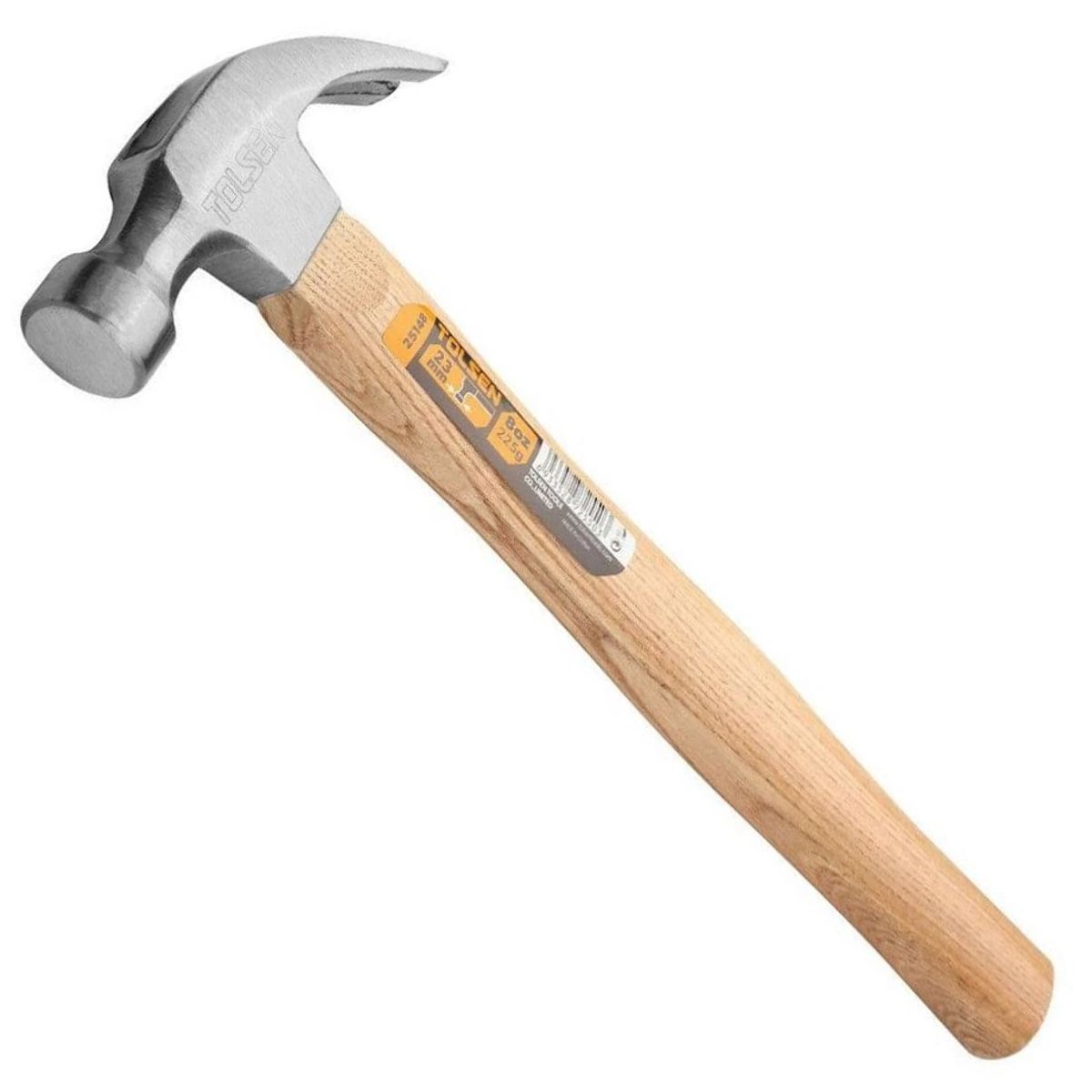 MARTILLO DE OREJAS TOLSEN 25150 MANGO DE MADERA 16 OZ 