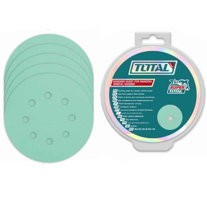 KIT LIJAS CIRCULARES TOTAL TAC125050 125MM 50PZ 