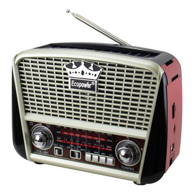 RADIO ECOPOWER EP-F108B BLUETOOTH SOLAR FM-AM