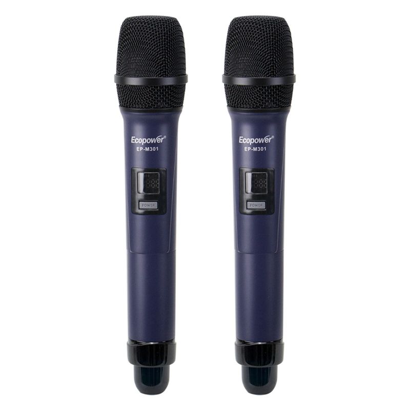 MICROFONO ECOPOWER EP-M301 WIRELLES 2 UNIDADES 
