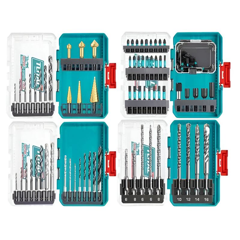 JUEGO DE BROCAS PARA TALADRO TOTAL TOS24094 90PZS