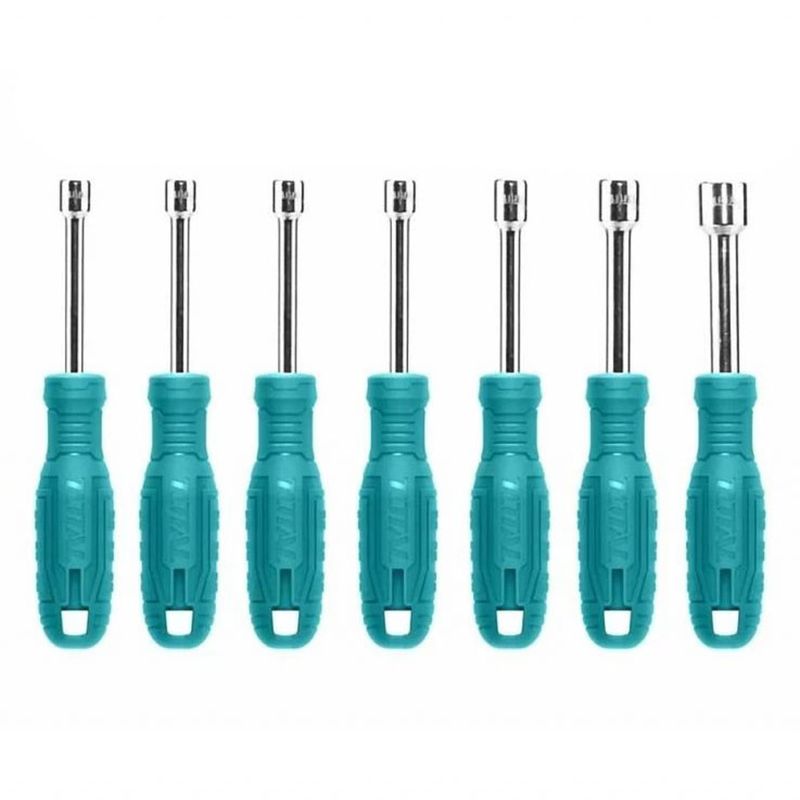 JUEGO DE DESTORNILLADORES TUBO HEXAGONAL TOTAL TNSS0701 7PZ