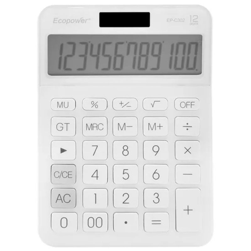 CALCULADORA ECOPOWER EP-C302 12 DIGITOS