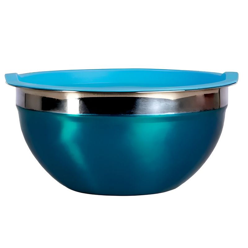 BOWL DE ACERO INOXIDABLE FONDO PREMIUM 20CM COLORIDO