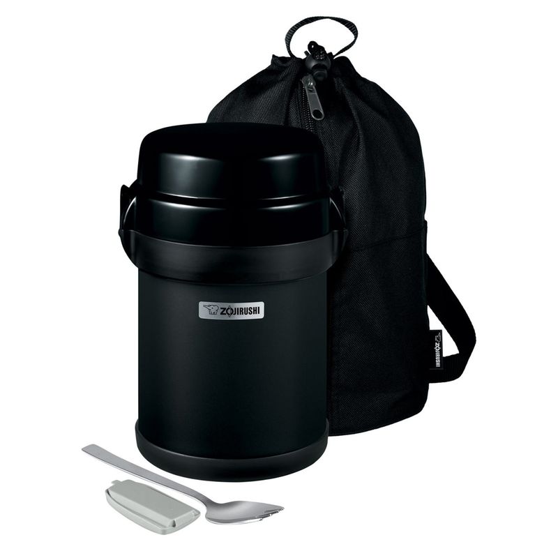 MARMITA TERMICA ZOJIRUSHI CON 4 POTES NEGRO