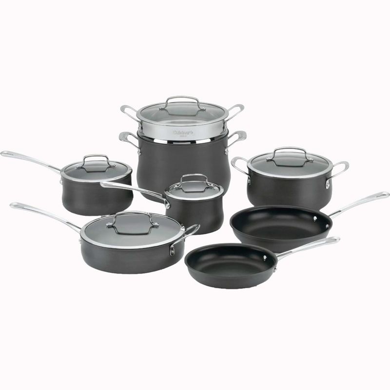 JUEGO DE OLLAS CUISINART 64-13 ANTIADHERENTE INOX 13PZS