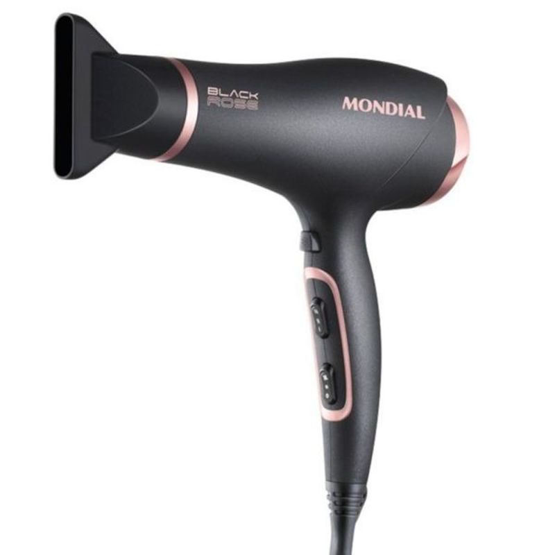 SECADOR DE CABELLO MONDIAL BLACK ROSE 2000W 220V