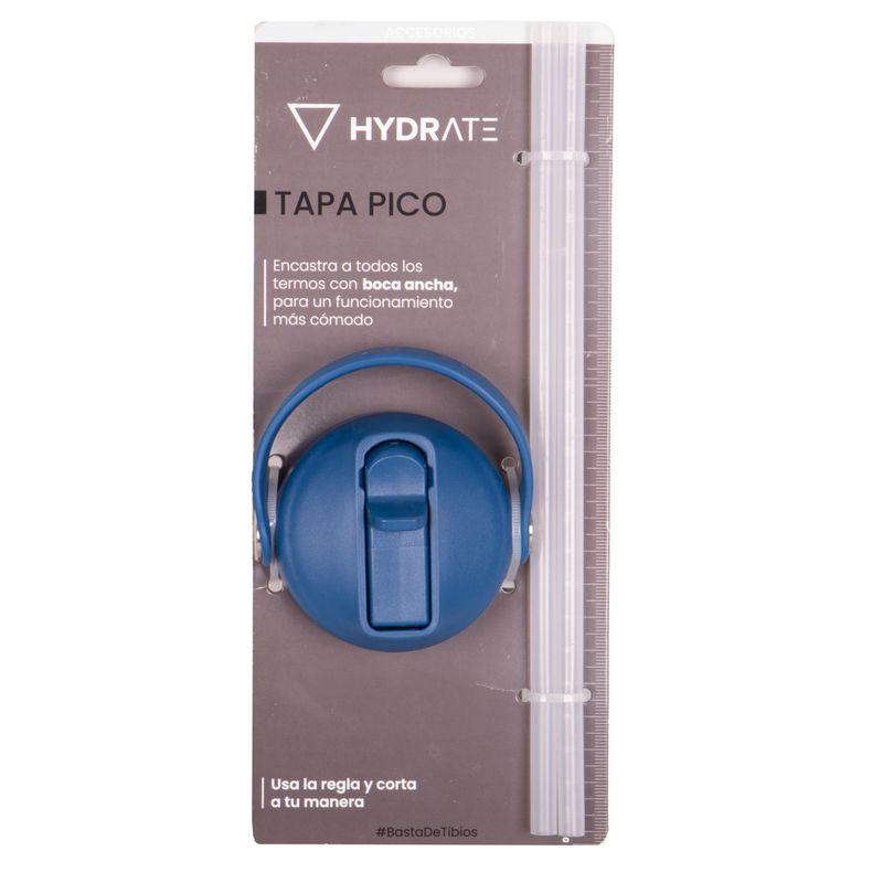 ACCESORIO HYDRATE BOCA ANCHA TAPA PICO AZUL