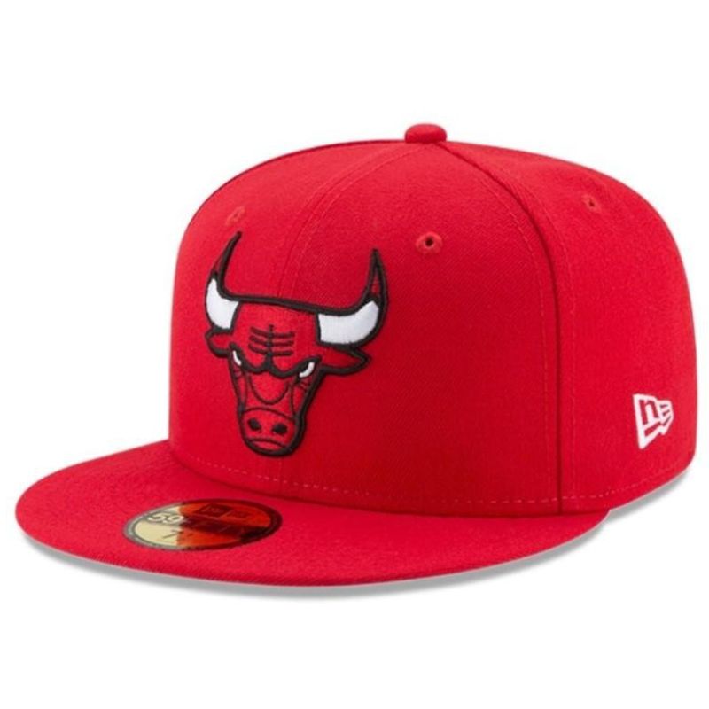 KEPIS NEW ERA NBA 59FIFTY CHICAGO BULLS RED 7 1-4