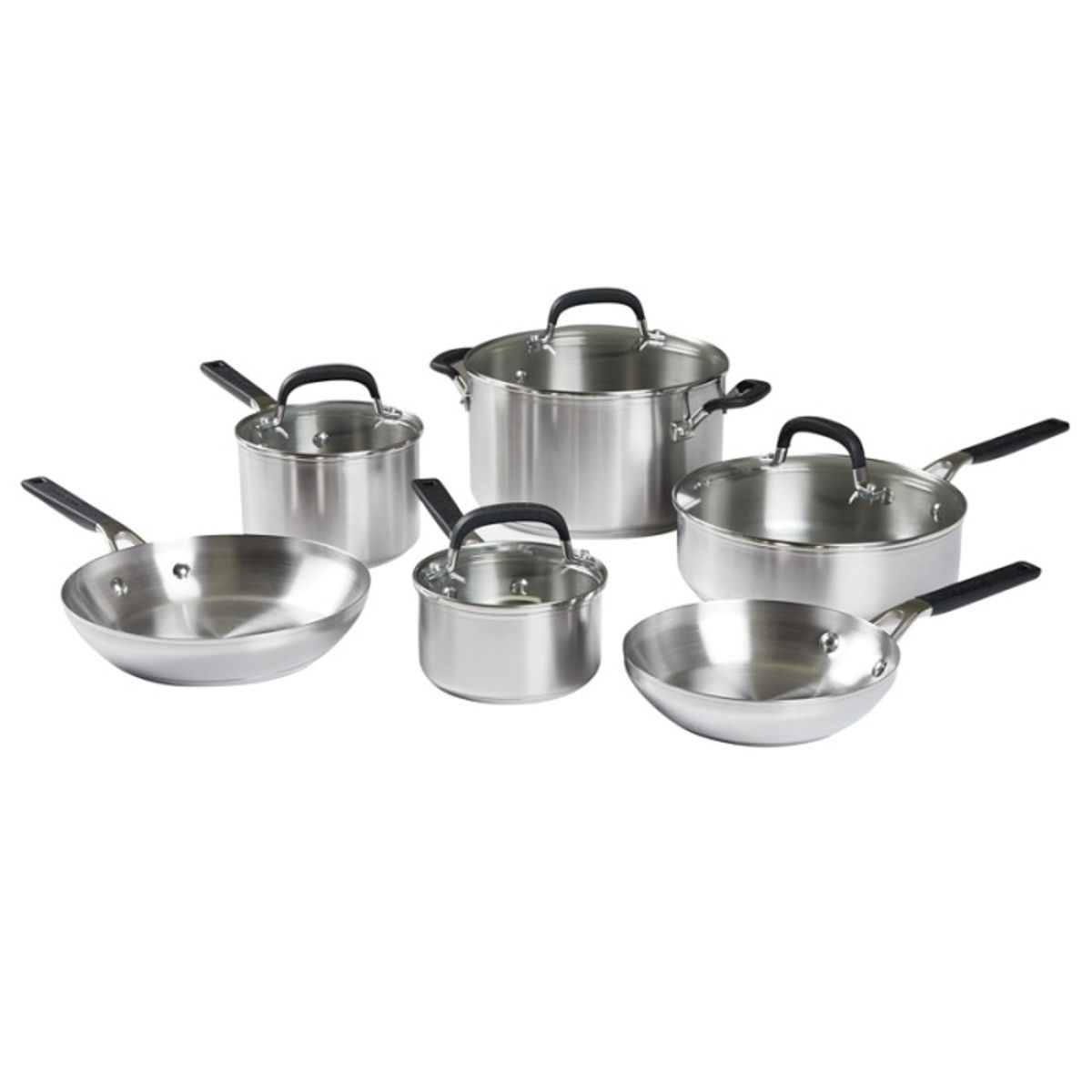 JUEGO DE OLLAS KITCHENAID ACERO QUIRURGICO 10PZS