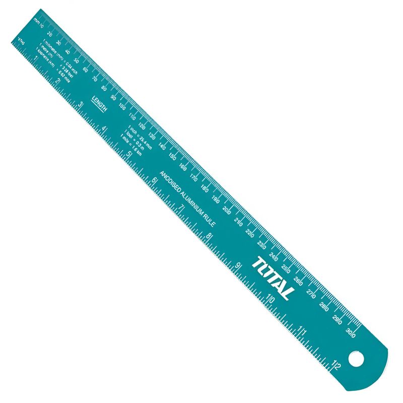 REGLA PRECISIÓN DE ALUMINIO 30CM TOTAL TMT633002 