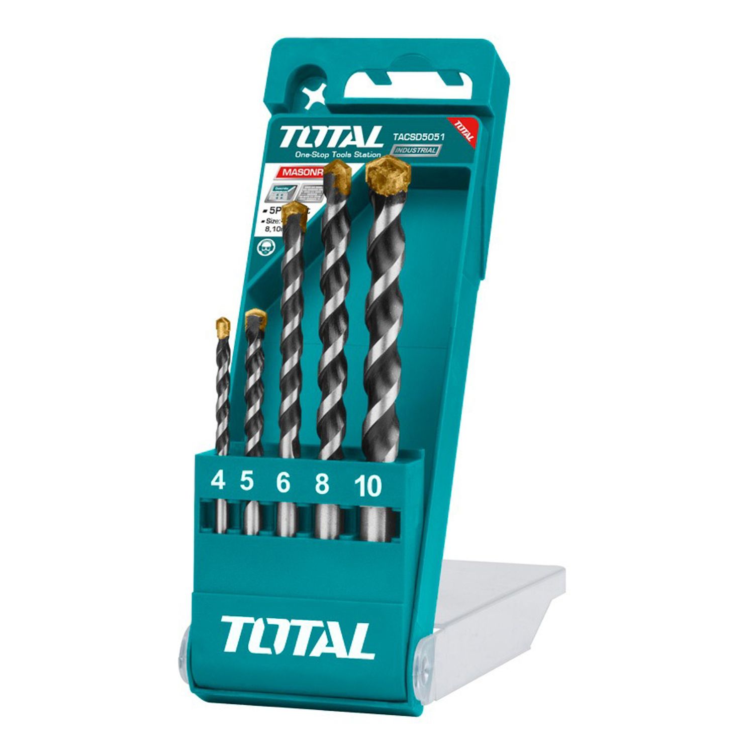 KIT DE MECHAS DE CONCRETO TOTAL TACSD5051 5PZS