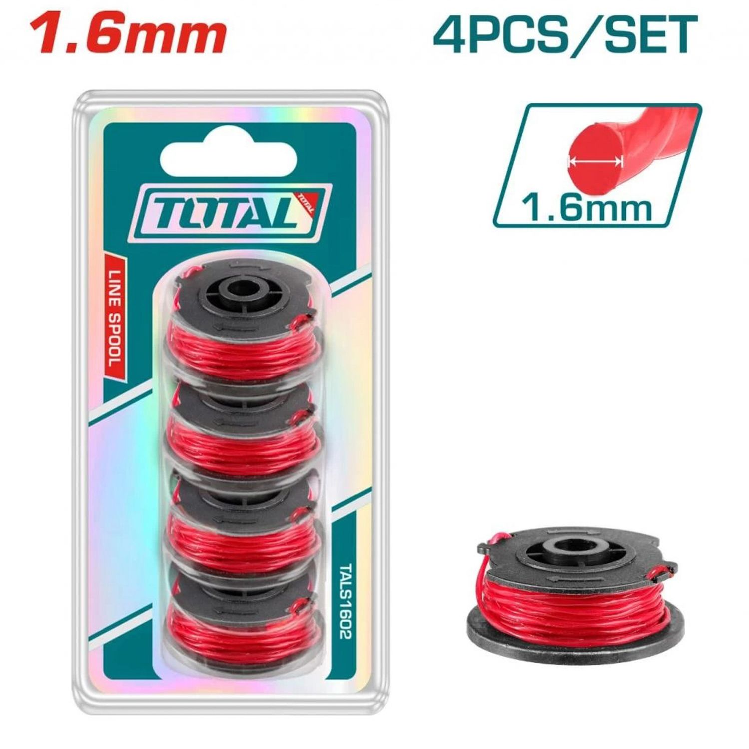 HILO DE CORTE TOTAL TALS1602 1.6MMX5M 4PCS