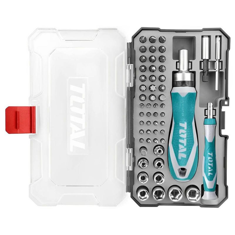 KIT LLAVE Y DESTORNILLADOR TOTAL TACSD30556 55 PZ