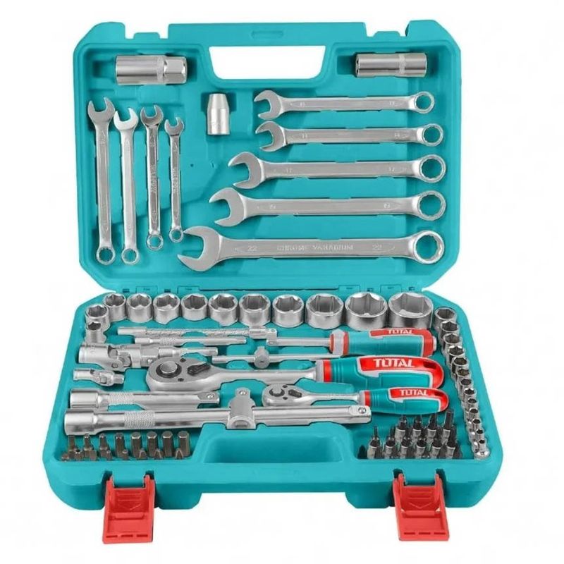 KIT DE HERRAMIENTAS TOTAL THT421802 82 PIEZAS