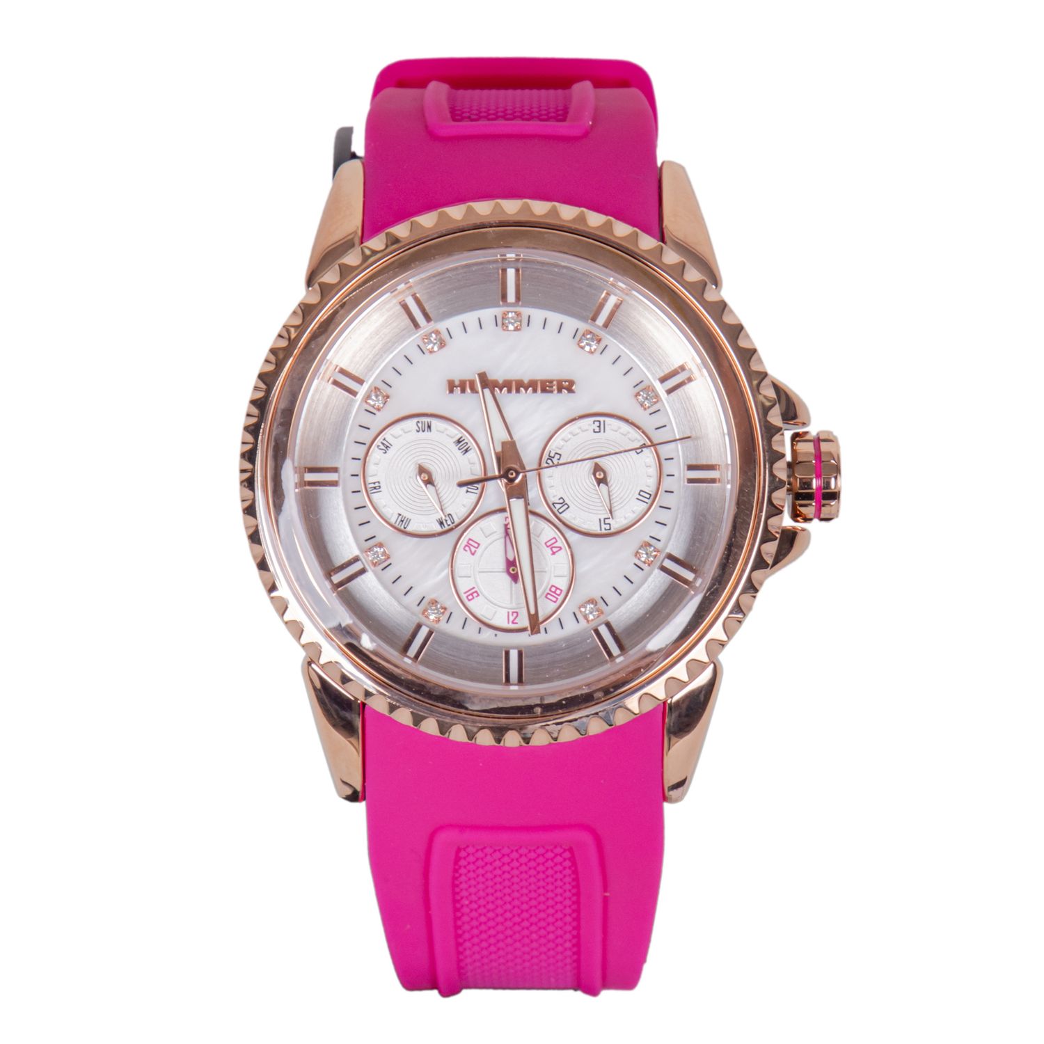 RELOJ FEMENINO ANALOGICO HUMMER WH2-224405 GOMA