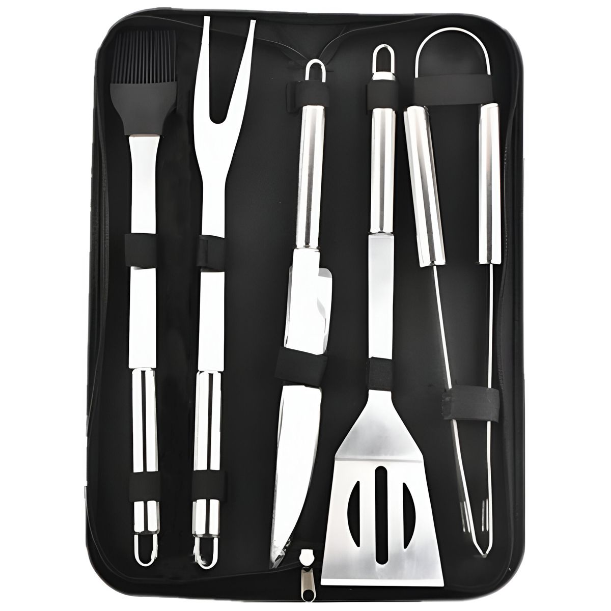 JUEGO PARA ASADO CON ESTUCHE 5 PIEZAS