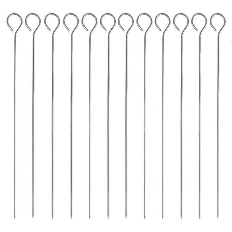 ESPETO DE METAL PARA BARBACOA 40 CM 10PZ