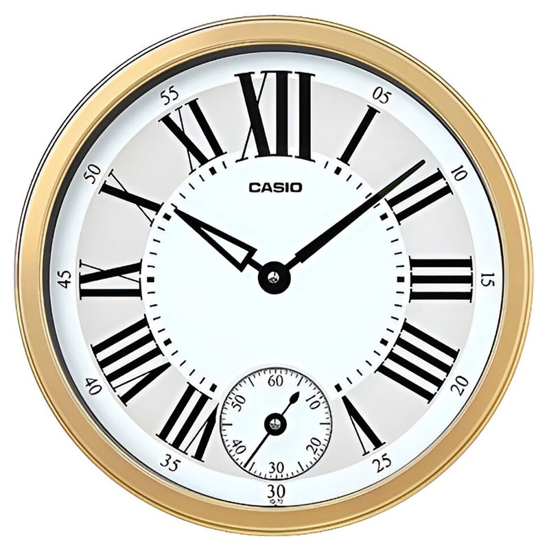 RELOJ DE PARED CASIO IQ-70-9DF DORADO