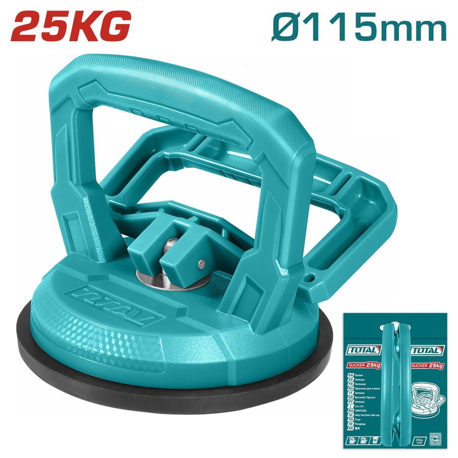 VENTOSA PARA VIDRIO TOTAL TSP01251 25K 115MM