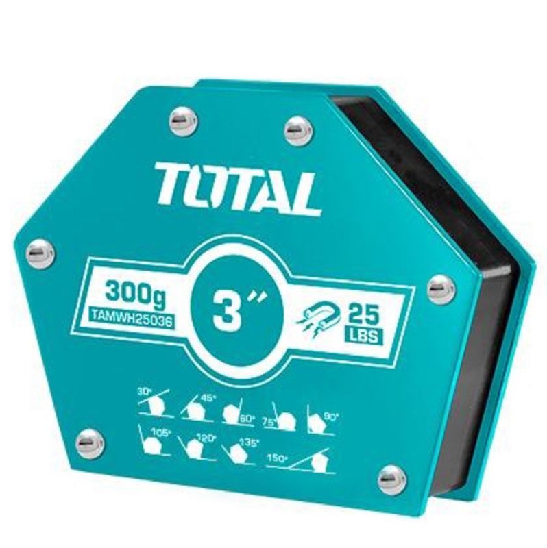 SOPORTE MAGNÉTICO PARA SOLDADURA TOTAL THMWH25036 3&quot; 25LBS