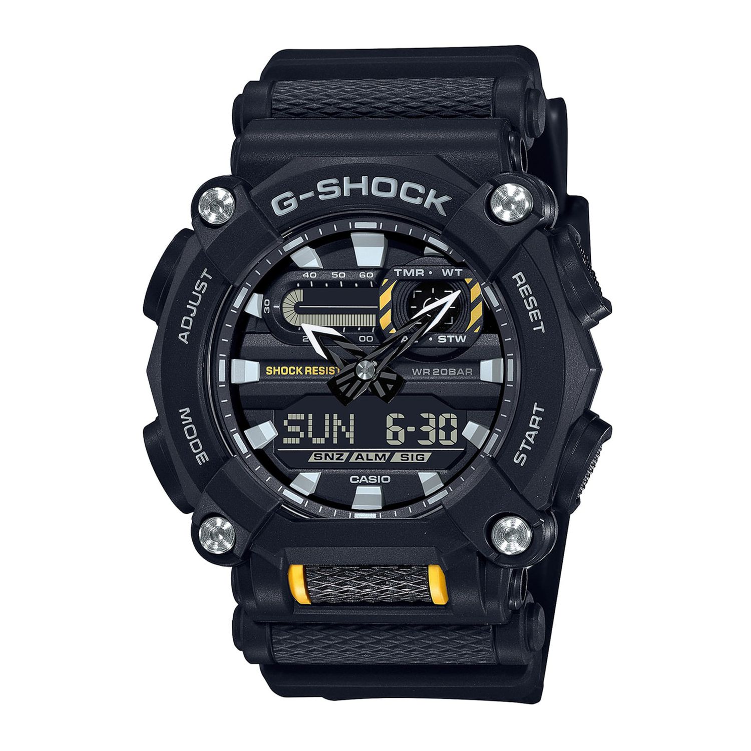 RELOJ UNISEX DIGITAL CASIO GA-900-1A NEGRO