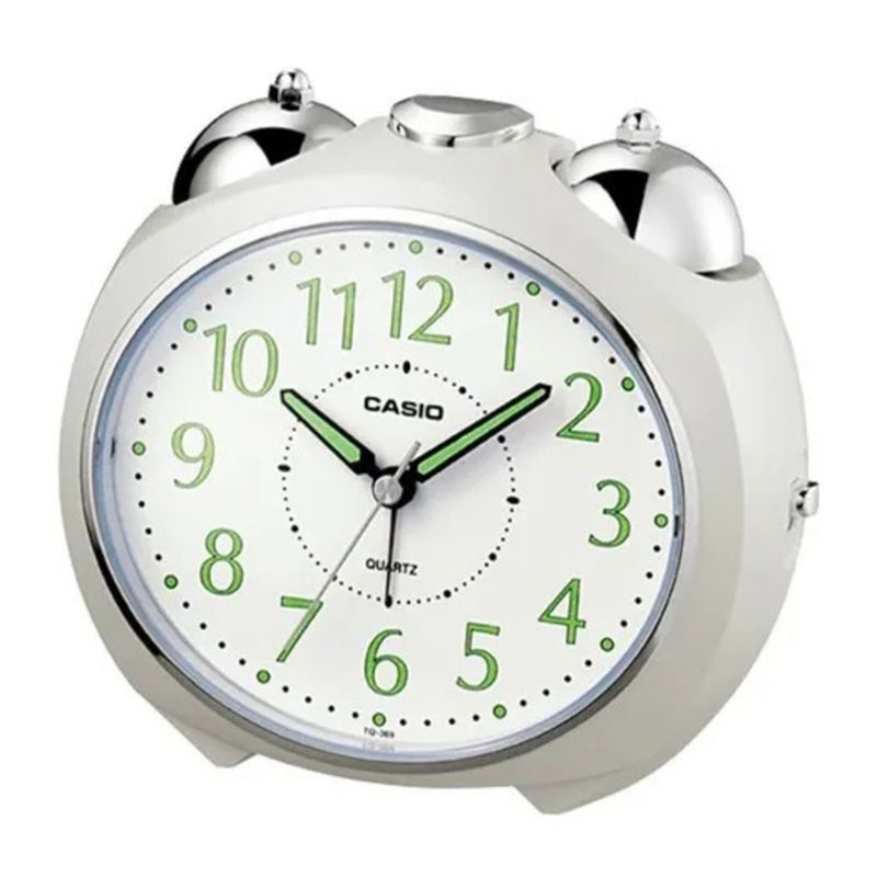 RELOJ DESPERTADOR CASIO TQ-369-7D BLANCO