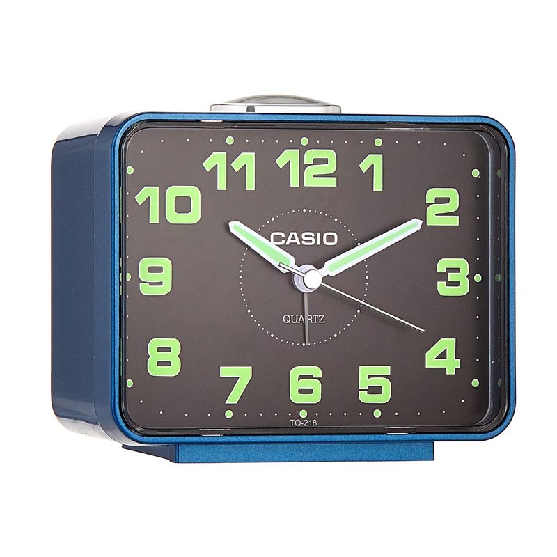 RELOJ DESPERTADOR CASIO TQ-218-2D AZUL CLARO