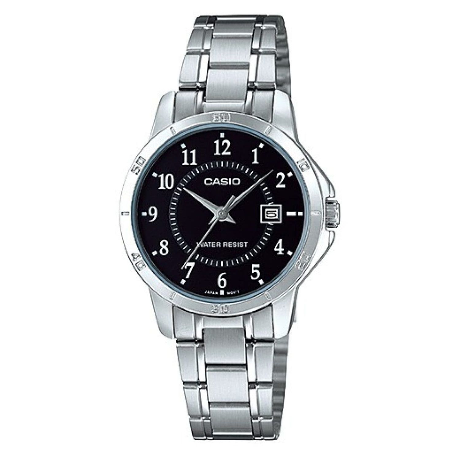 RELOJ FEMENINO ANALÓGICO CASIO LTP-V004D-1B PLATEADO