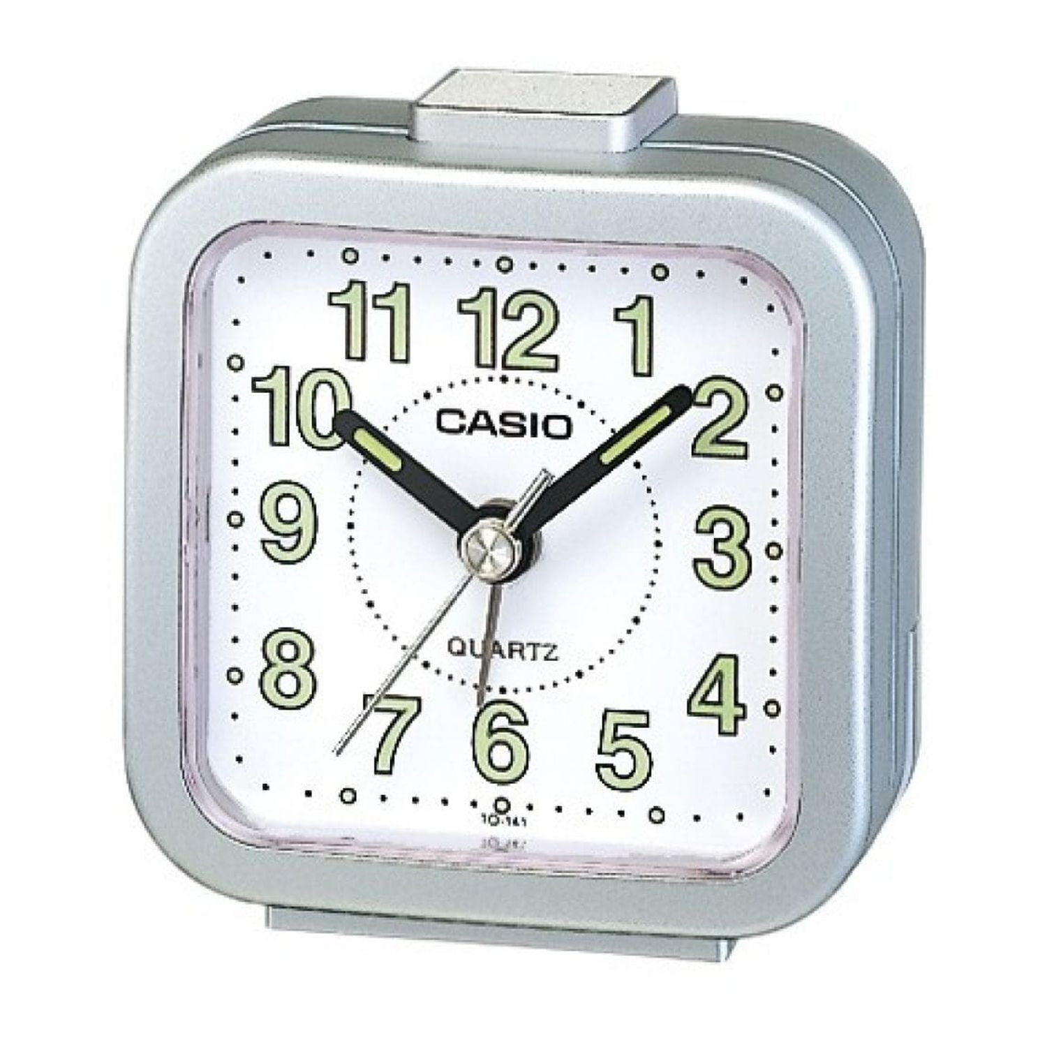 RELOJ DESPERTADOR CASIO TQ-141-8D PLATEADO