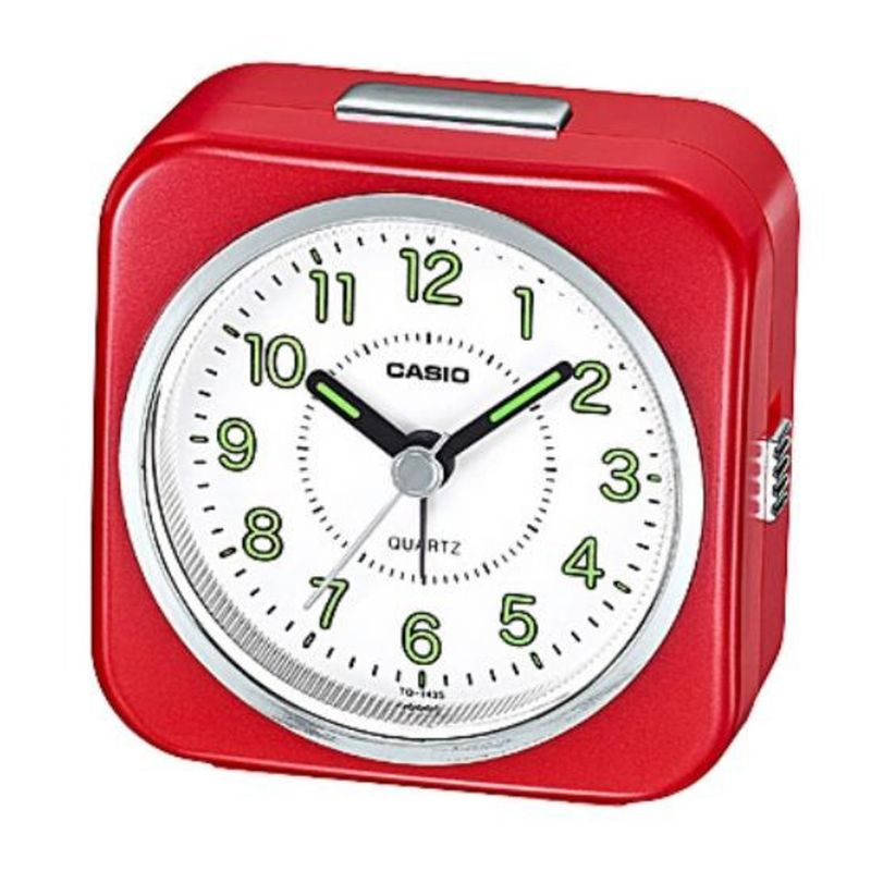 RELOJ DESPERTADOR CASIO TQ-143S-4D ROJO