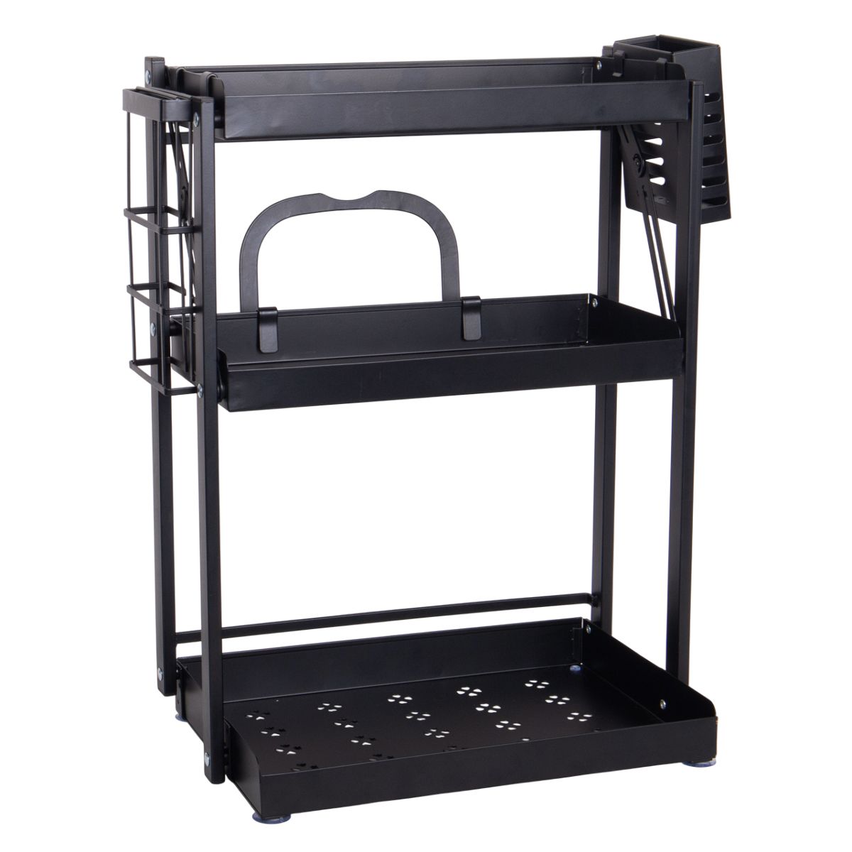 ESCURRIDOS DE CUBIERTOS DE ACERO NEGRO 50CM