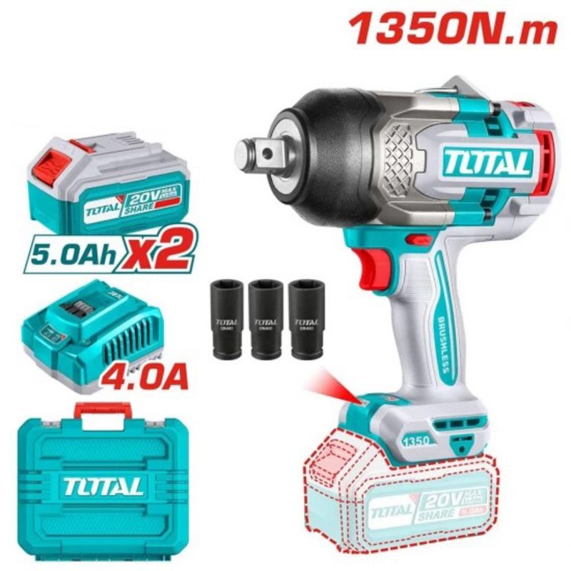 LLAVE DE IMPACTO TOTAL TIWLI20135 3-4&quot; 135K BL 1350NM 20V