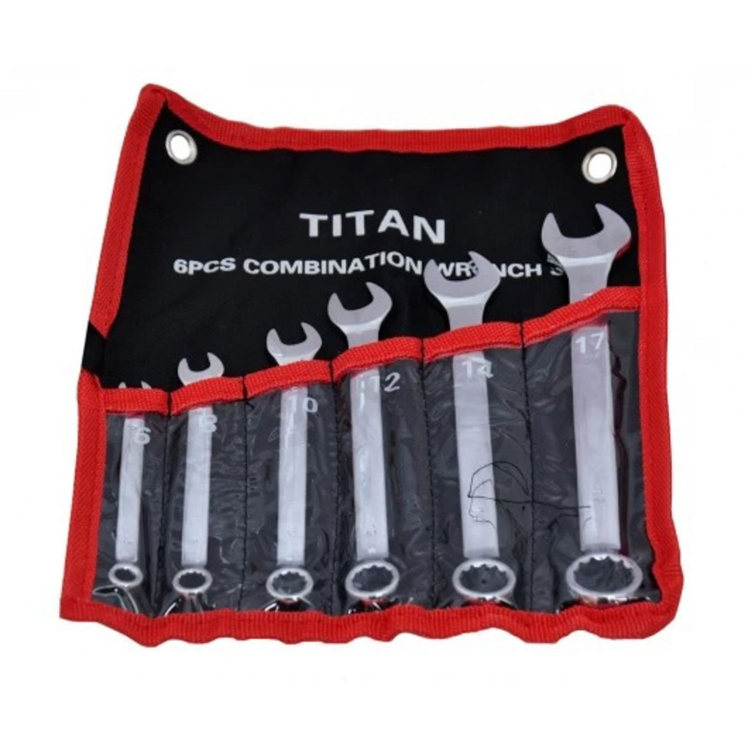KIT DE LLAVES COMBINADA TITAN 169606 6,8,10,12,14,17 MM 6PZS